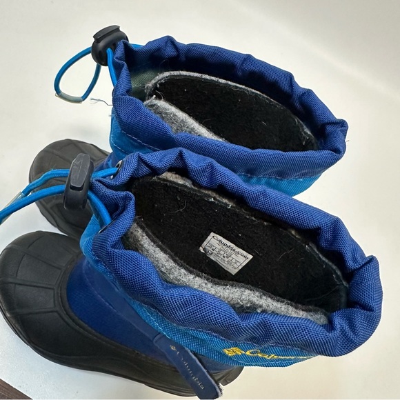 Columbia Blue Winter Snow Boots Insulated Waterproof Kids Size 11 - Picture 7 of 8